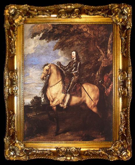 framed  DYCK, Sir Anthony Van Charles I on Horseback fg, ta009-2